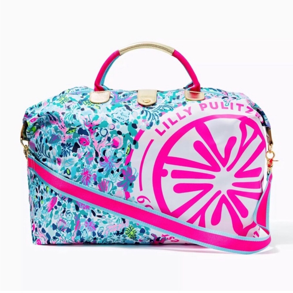 Lilly Pulitzer Whitleigh Packable Weekender Bag NWT